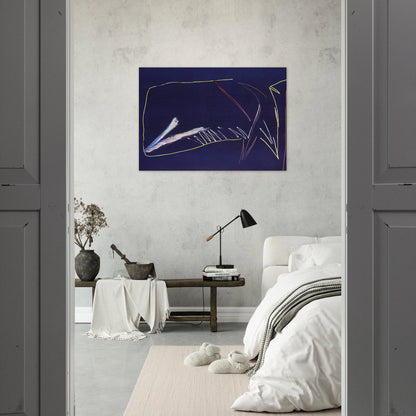 The Blue Whale - 1973 - Ronnie Landfield Brushed Aluminum Print - 70x100 cm / 28x40 inches | Ronnie Landfield Aluminum Print | Ronnie Landfield Prints