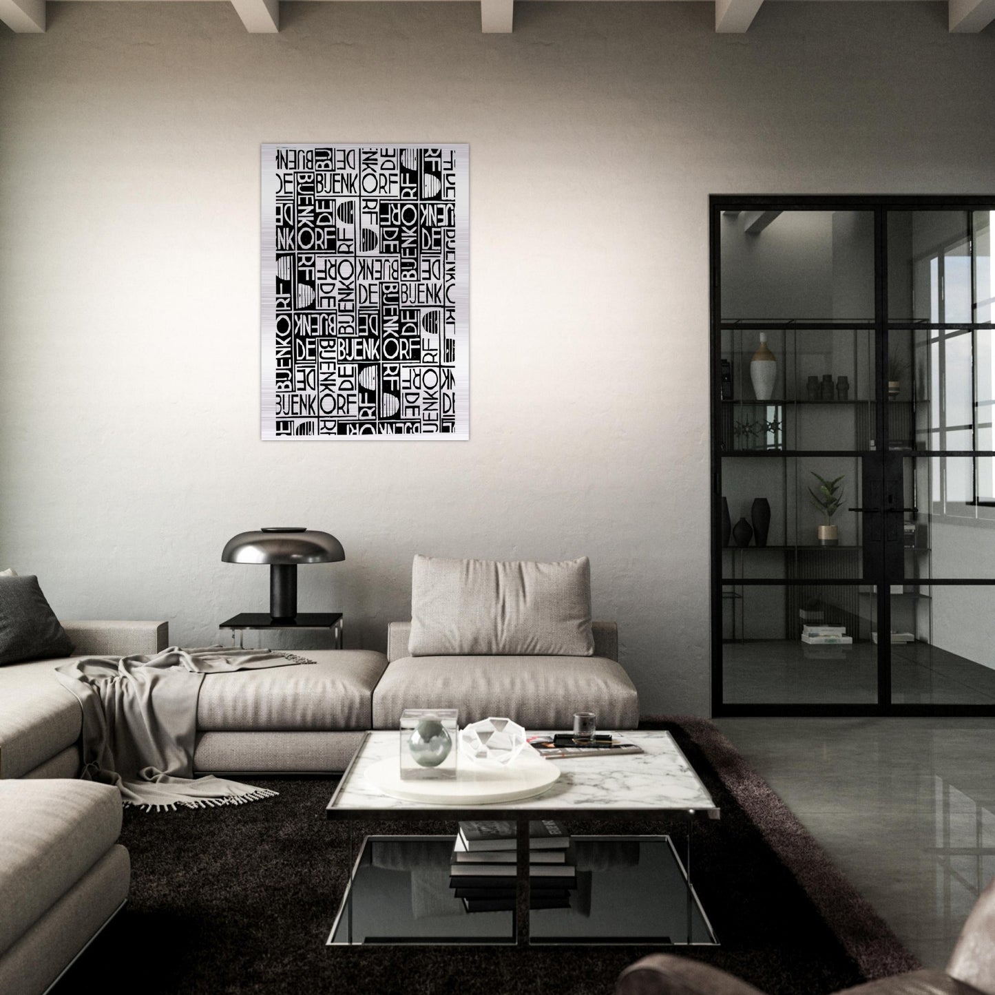 ESCHER (18) - MC Escher Brushed Aluminum Print - 70x100 cm / 28x40 inches | MC Escher Aluminum Print | MC Escher Prints