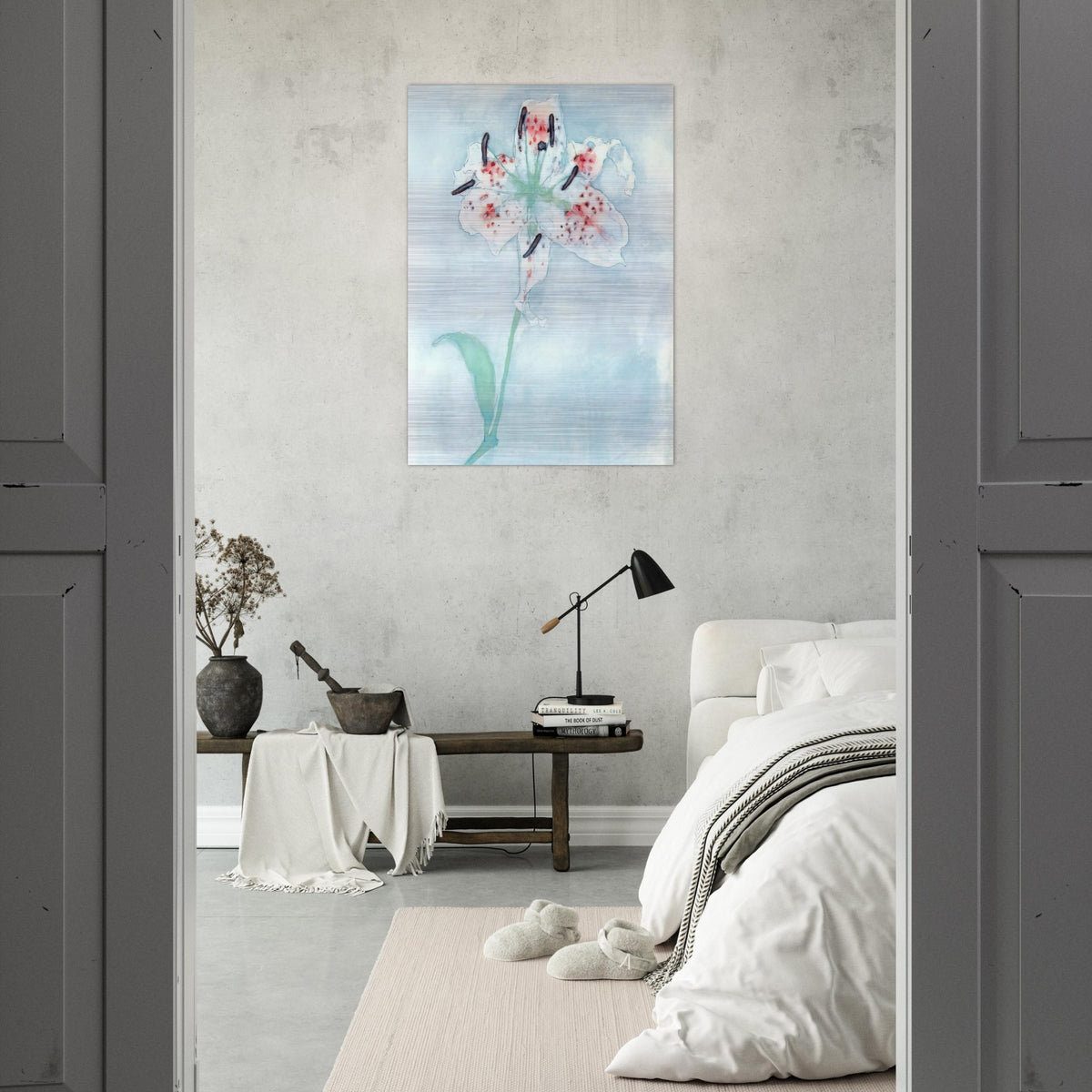 Lily - Piet Mondrian Brushed Aluminum Print - 70x100 cm / 28x40 inches | Piet Mondrian Aluminum Print | Piet Mondrian Prints