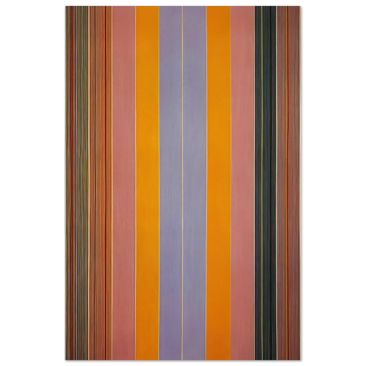 Blue Broad Jump - 1960 - Gene Davis Art Prints - 100x150 cm / 40x60″ inches | Gene Davis Poster | Gene Davis Prints