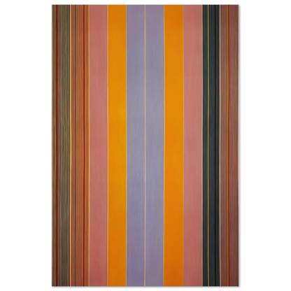 Blue Broad Jump - 1960 - Gene Davis Art Prints - 100x150 cm / 40x60″ inches | Gene Davis Poster | Gene Davis Prints