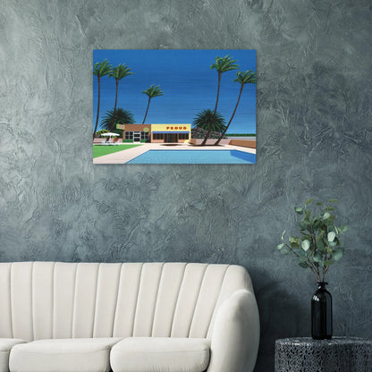 Proud Funk - Hiroshi Nagai Brushed Aluminum Print - 70x100 cm / 28x40 inches | Hiroshi Nagai Aluminum Print | Hiroshi Nagai Prints