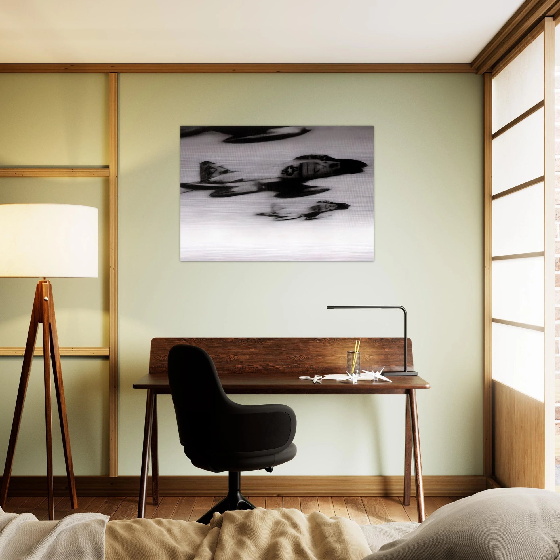PHANTOM INTERCEPTORS - Gerhard Richter Brushed Aluminum Print - 70x100 cm / 28x40 inches | Gerhard Richter Aluminum Print | Gerhard Richter Prints