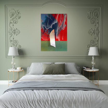 Plow - Sam Gilliam Brushed Aluminum Print - 70x100 cm / 28x40 inches | Sam Gilliam Aluminum Print | Sam Gilliam Prints