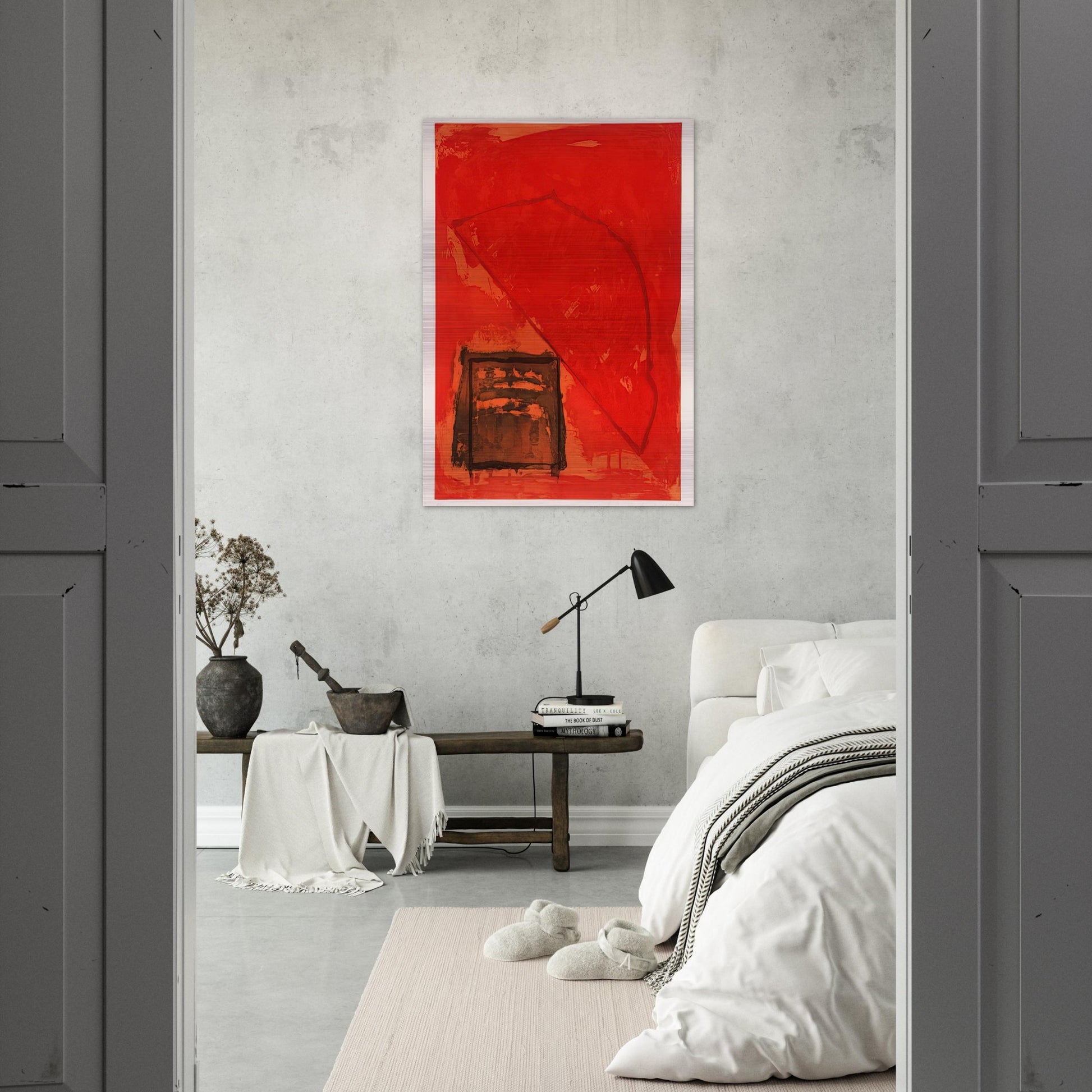 Trace - 1979 - John Hoyland Brushed Aluminum Print - 70x100 cm / 28x40 inches | John Hoyland Aluminum Print | John Hoyland Prints