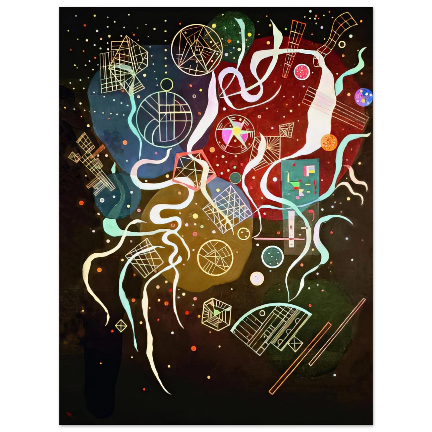 Wassily Kandinsky - MOVEMENT I 1935  75x100 cm / 30x40inches Fine Art Poster