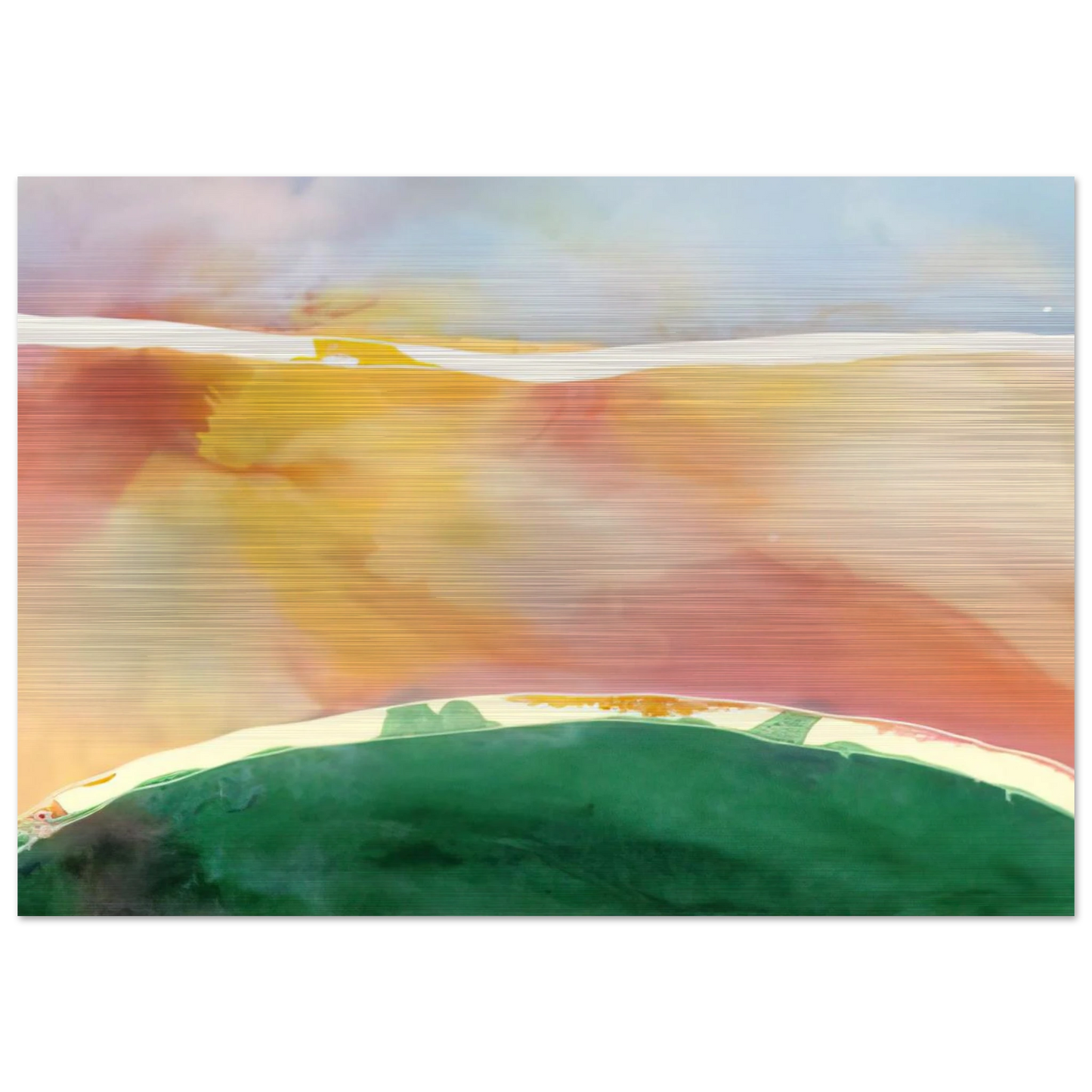 Bay Breeze - 1969 - Ronnie Landfield Brushed Aluminum Print - 70x100 cm / 28x40 inches | Ronnie Landfield Aluminum Print | Ronnie Landfield Prints
