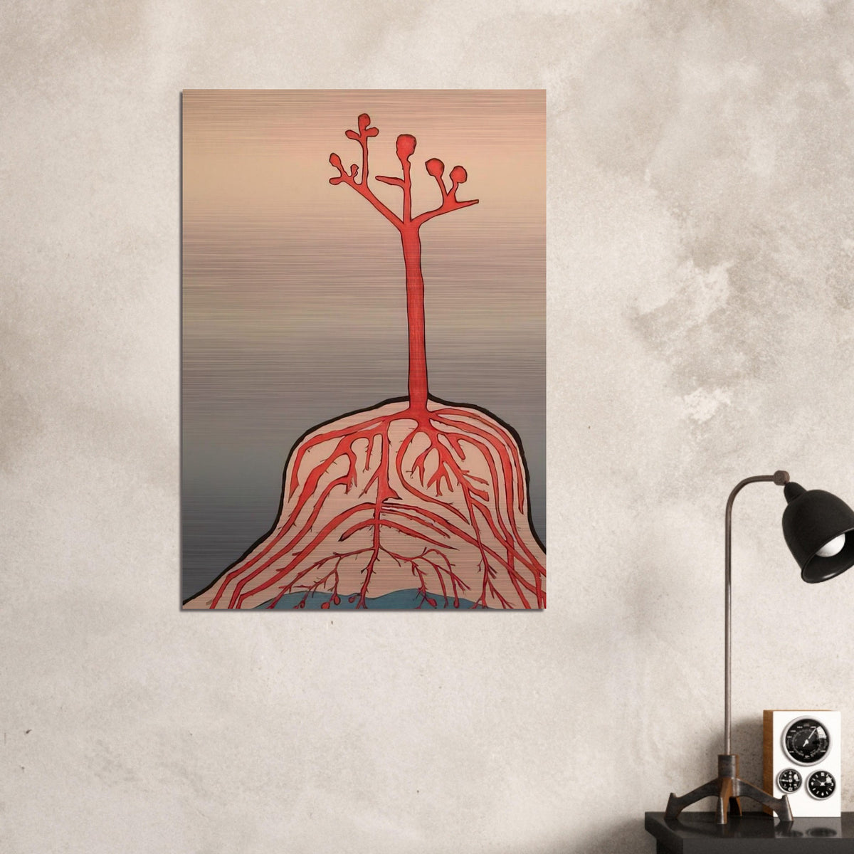 THE AINU TREE - Louise Bourgeois Brushed Aluminum Print - 70x100 cm / 28x40 inches | Louise Bourgeois Aluminum Print | Louise Bourgeois Prints