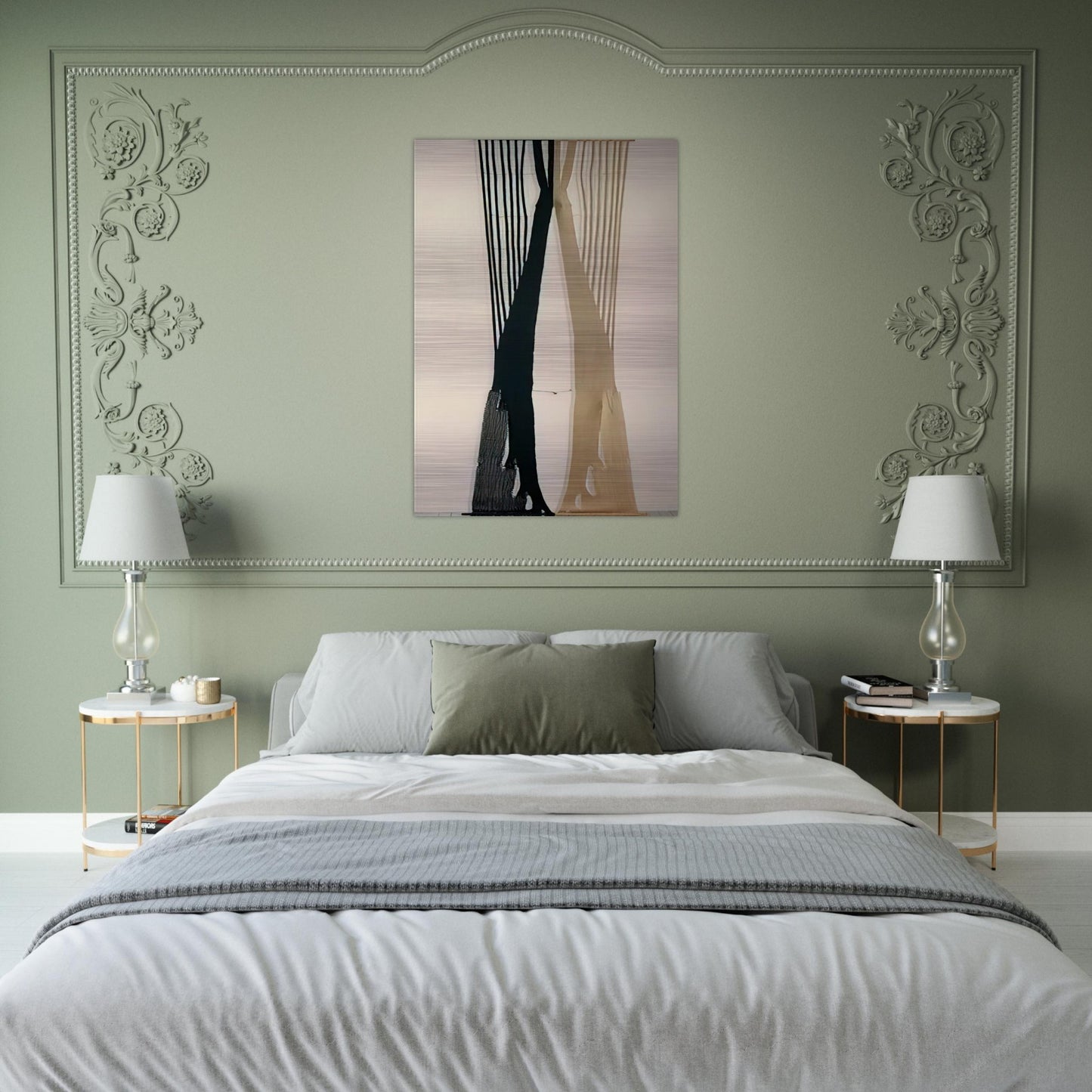 THE KING I 1962 - Lenore Tawney Brushed Aluminum Print - 70x100 cm / 28x40 inches | Lenore Tawney Aluminum Print | Lenore Tawney Prints