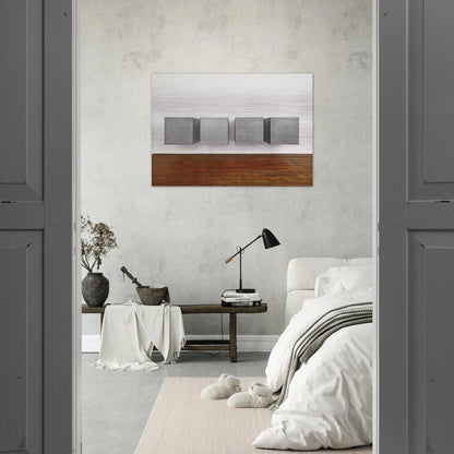 Untitled - 1988 - Donald Judd Brushed Aluminum Print - 70x100 cm / 28x40 inches | Donald Judd Aluminum Print | Donald Judd Prints