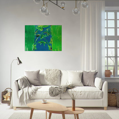 Early Summer - 1980 - Walasse Ting Brushed Aluminum Print - 70x100 cm / 28x40 inches | Walasse Ting Aluminum Print | Walasse Ting Prints