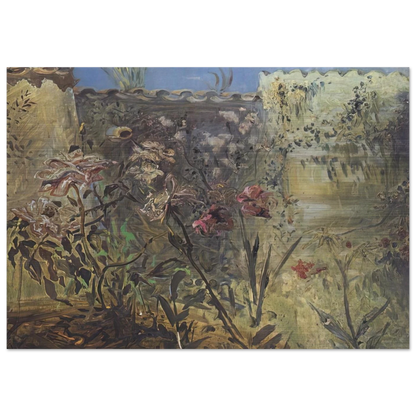 THE PATIO OF PORT LLIGAT - Salvador Dali Brushed Aluminum Print - 70x100 cm / 28x40 inches | Salvador Dali Aluminum Print | Salvador Dali Prints