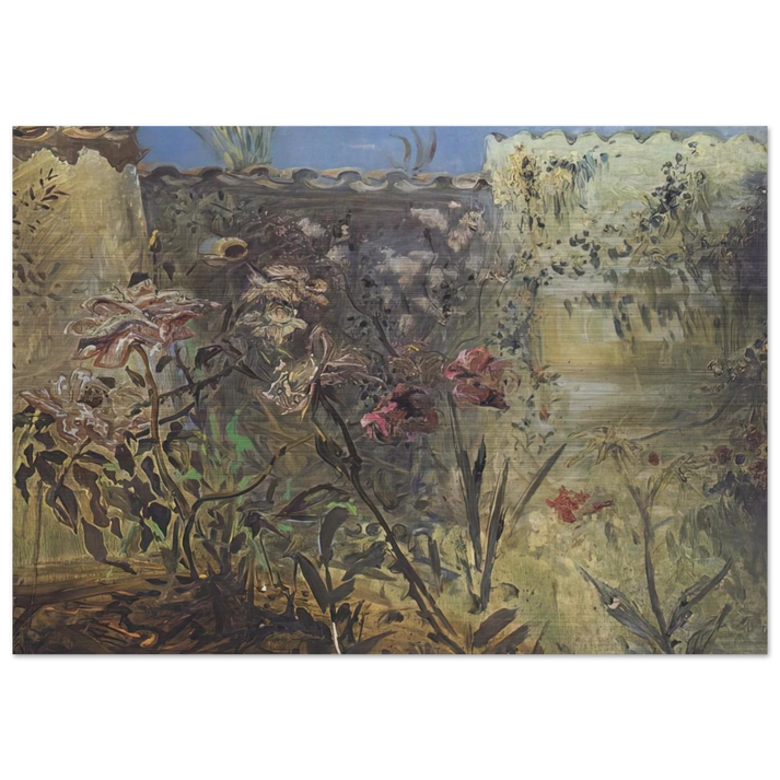 THE PATIO OF PORT LLIGAT - Salvador Dali Brushed Aluminum Print - 70x100 cm / 28x40 inches | Salvador Dali Aluminum Print | Salvador Dali Prints