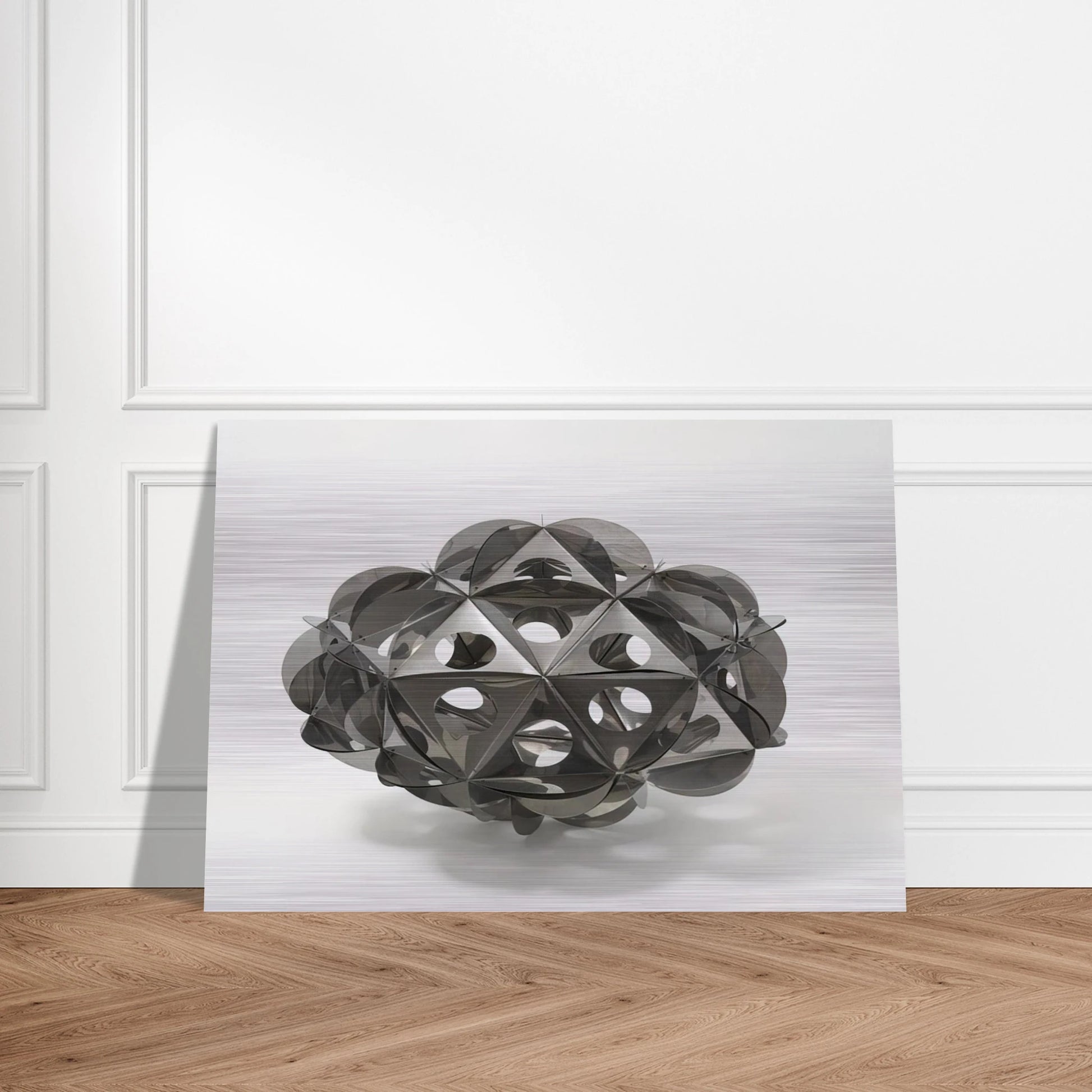 Aconà Biconbì - 1965 - Bruno Munari Brushed Aluminum Print - 70x100 cm / 28x40 inches | Bruno Munari Aluminum Print | Bruno Munari Prints
