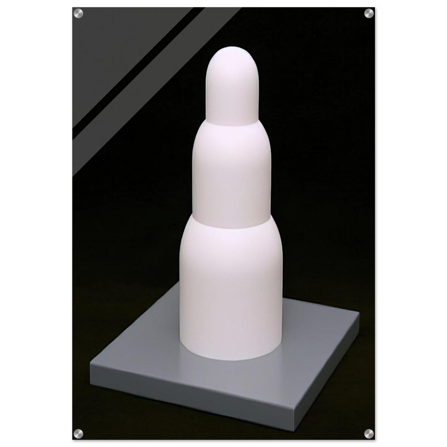 Three Stacked Domes - Sol LeWitt Acrylic Print - 70x100 cm / 28x40″ inches