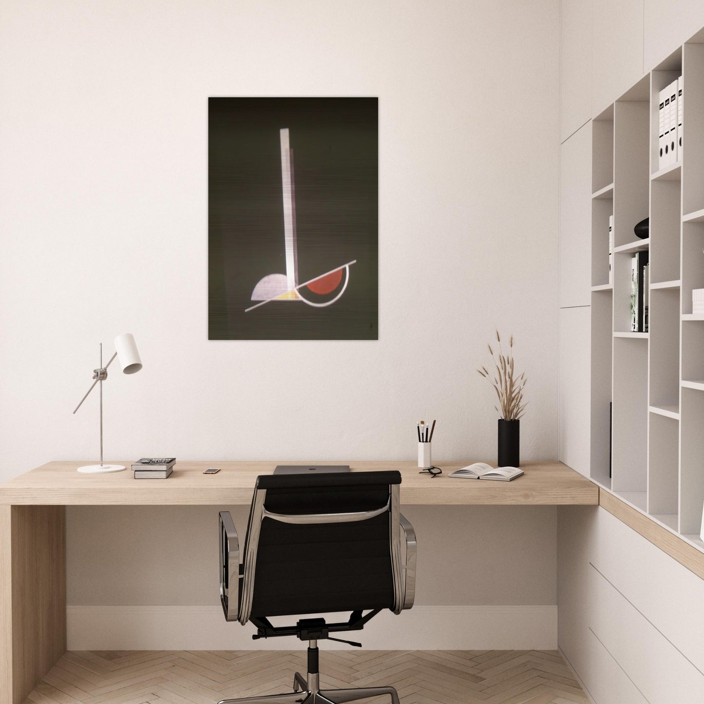 Composition K IV - Laszlo Moholy-Nagy Brushed Aluminum Print - 70x100 cm / 28x40 inches | Laszlo Moholy-Nagy Aluminum Print | Laszlo Moholy-Nagy Prints