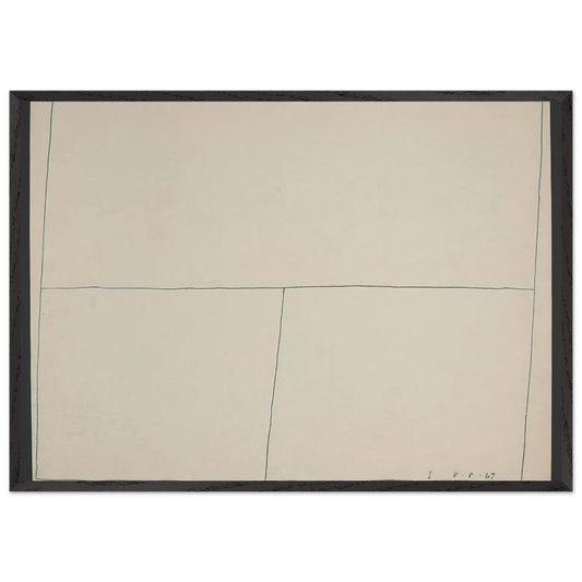 Twentieth Century Ikon Series 8867 I - 1967 - Bob Law 70x100 cm / 28x40 inches Framed Art Print – Black Wooden Frame