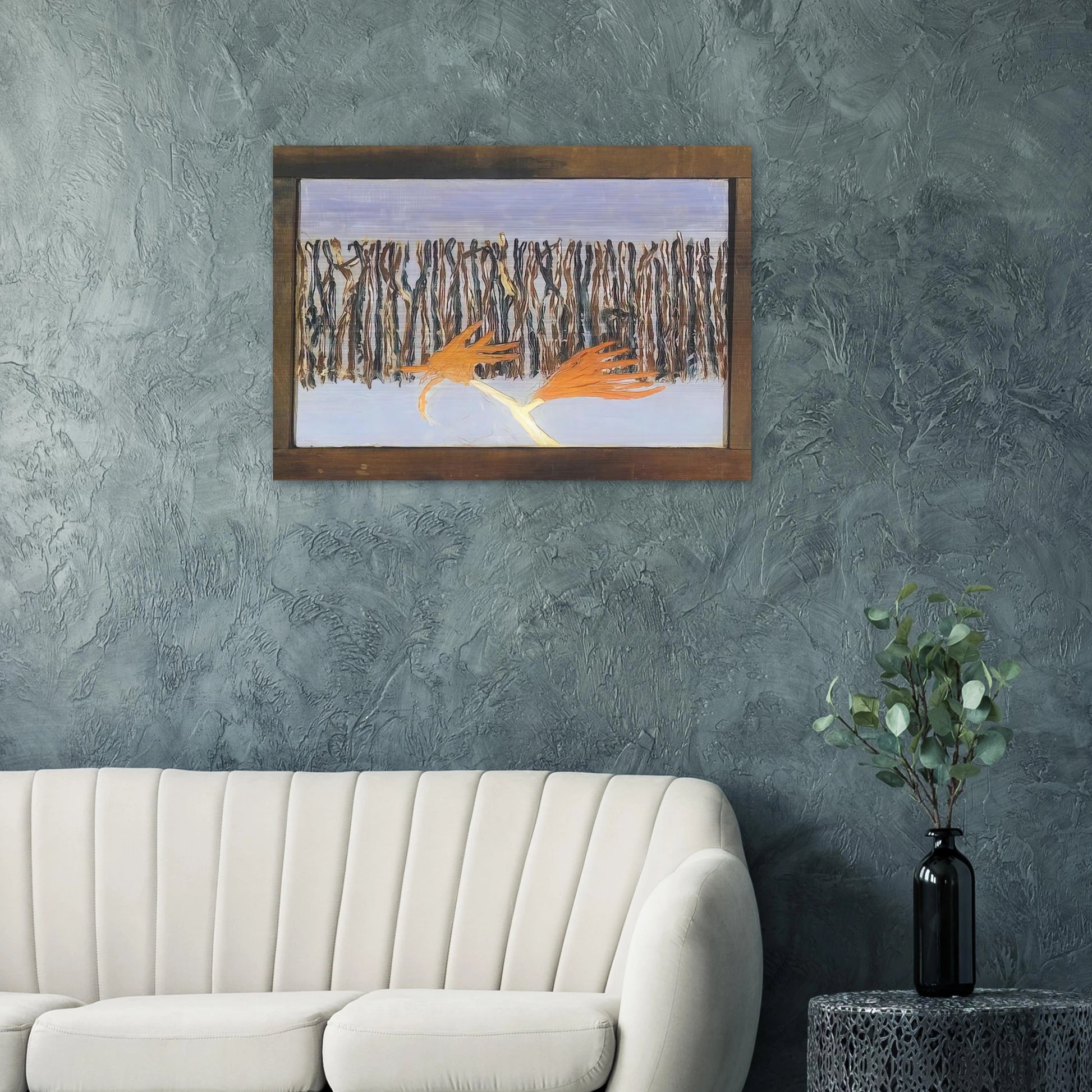 Burning Bush - 1953 - Forrest Bess Brushed Aluminum Print - 70x100 cm / 28x40 inches | Forrest Bess Aluminum Print | Forrest Bess Prints