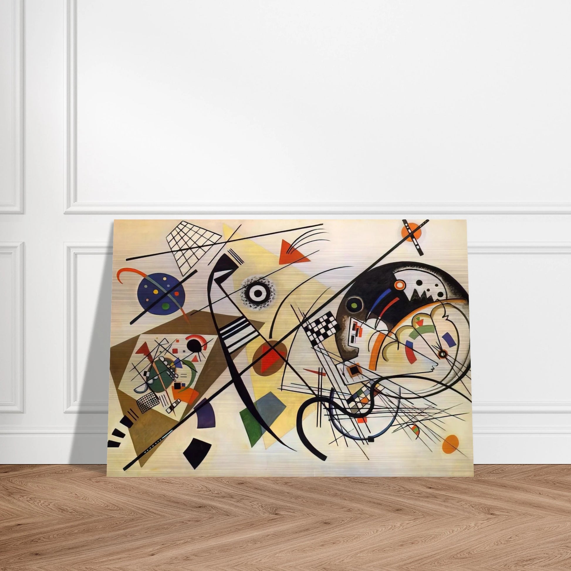 TRANSVERSE LINE 1923 - Wassily Kandinsky Brushed Aluminum Print - 70x100 cm / 28x40 inches | Wassily Kandinsky Aluminum Print | Wassily Kandinsky Prints