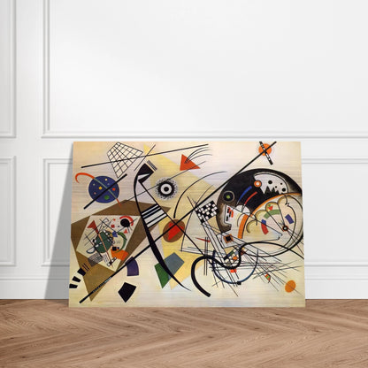 TRANSVERSE LINE 1923 - Wassily Kandinsky Brushed Aluminum Print - 70x100 cm / 28x40 inches | Wassily Kandinsky Aluminum Print | Wassily Kandinsky Prints