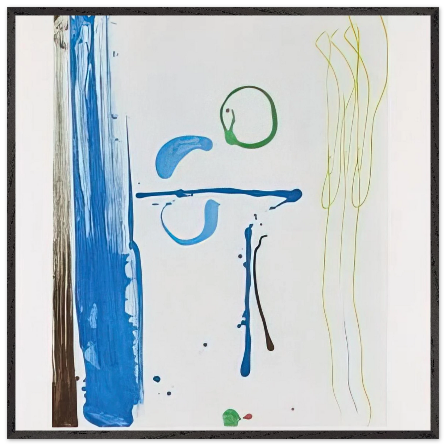 Helen Frankenthaler - Sunshine After Rain - 1987 Wall art - 40x50 cm / 16x20 inches - Premium Wooden Framed Poster With Fine Art Paper-canvas - White frame
