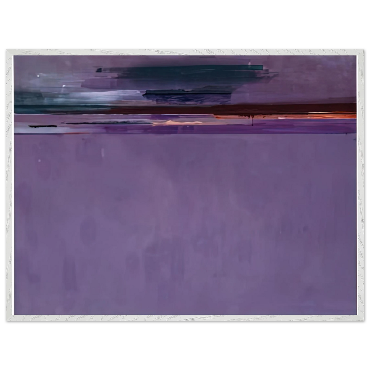 Helen Frankenthaler - The Other Side, 2002- Wall Art - 60x80 cm / 24x32 inches - Premium Wooden Framed Poster With Fine Art Paper-canvas - White frame