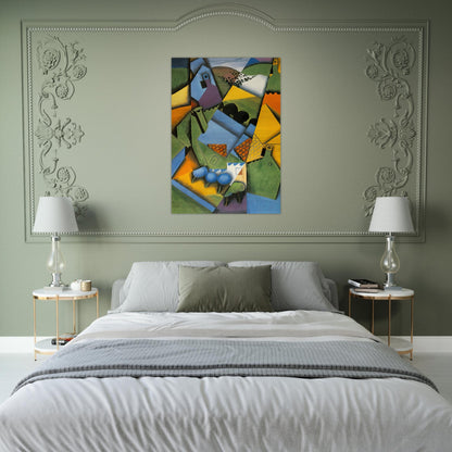 LANDSCAPE WITH HOUSE AT CERET 1913 - Juan Gris Brushed Aluminum Print - 70x100 cm / 28x40 inches | Juan Gris Aluminum Print | Juan Gris Prints