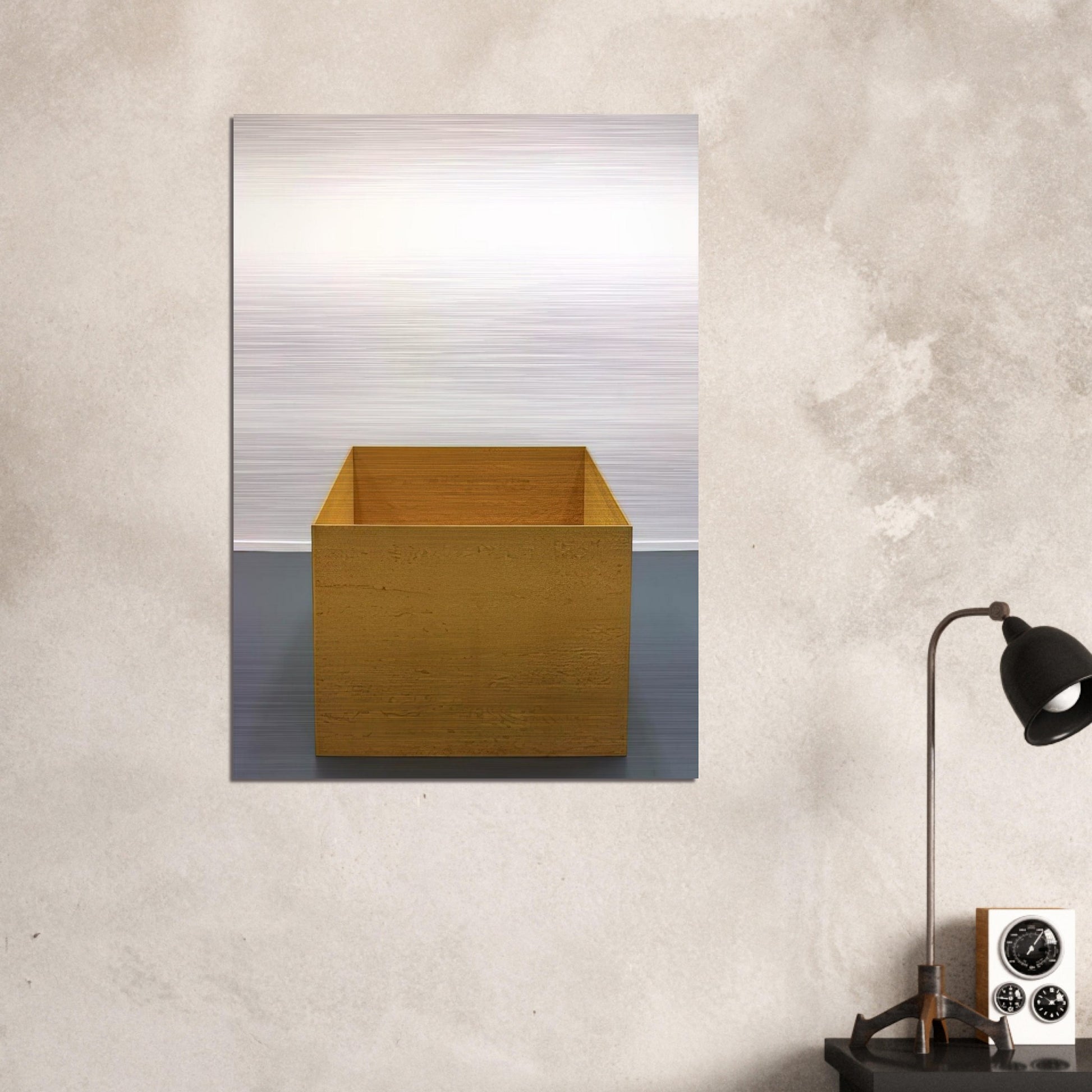 Untitled - 1976 - Donald Judd Brushed Aluminum Print - 70x100 cm / 28x40 inches | Donald Judd Aluminum Print | Donald Judd Prints