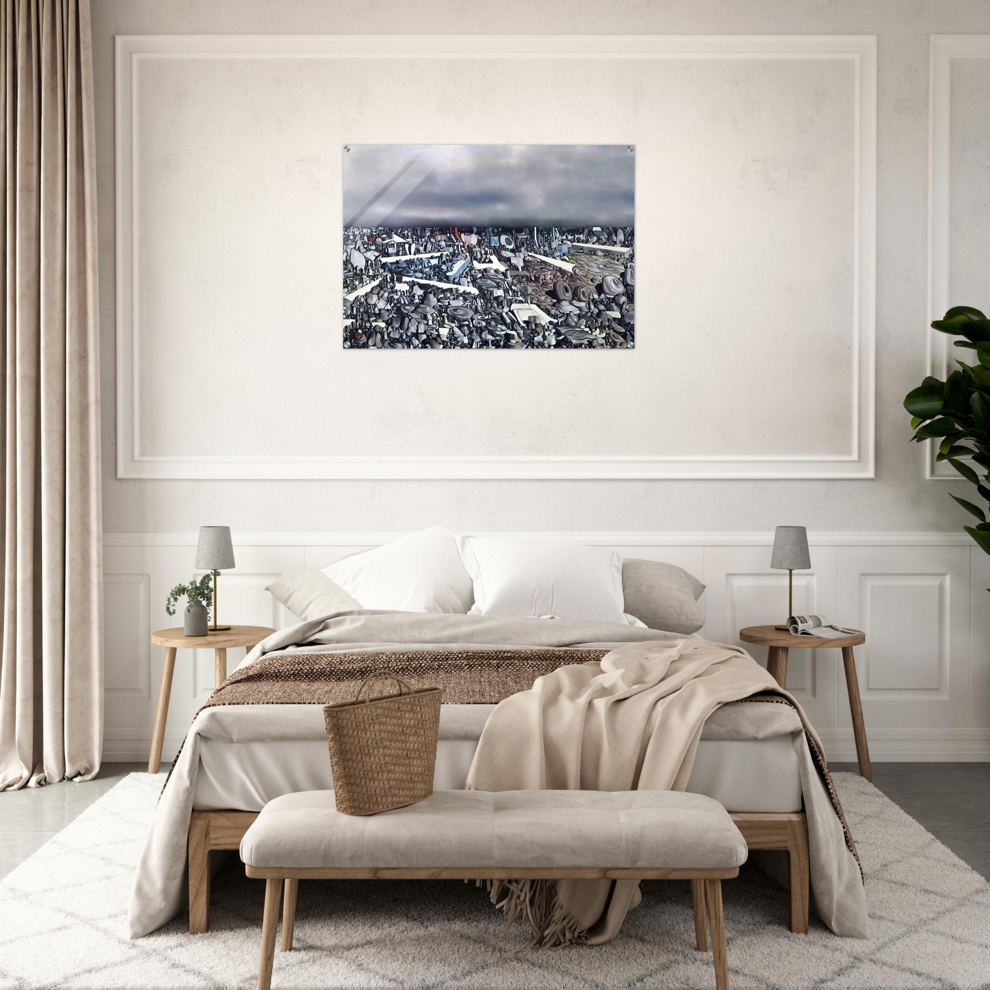 Multiplication of the Arcs - Yves Tanguy Acrylic Print - 70x100 cm / 28x40″ inches