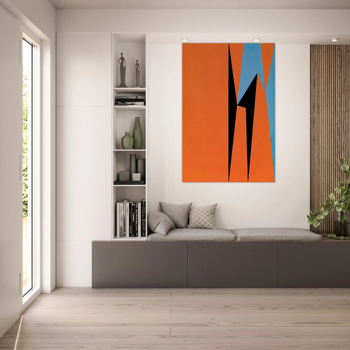 Dichotomic Organization - 1959 - Lorser Feitelson Art Prints - 100x150 cm / 40x60″ inches | Lorser Feitelson Poster | Lorser Feitelson Prints