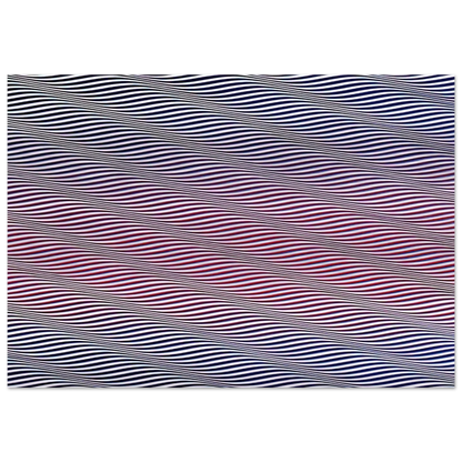 CATARACT 3 1967 - Bridget Riley Brushed Aluminum Print - 70x100 cm / 28x40 inches | Bridget Riley Aluminum Print | Bridget Riley Prints