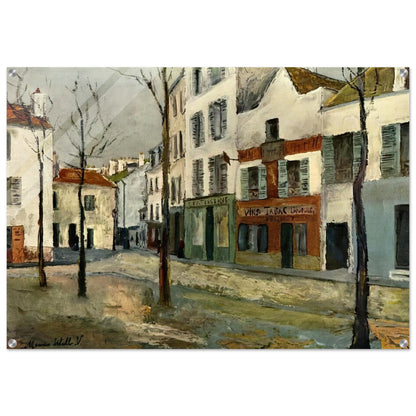 SQUARE TERTRE ON MONTMARTRE 2 - Maurice Utrillo Acrylic Print - 70x100 cm / 28x40″ inches