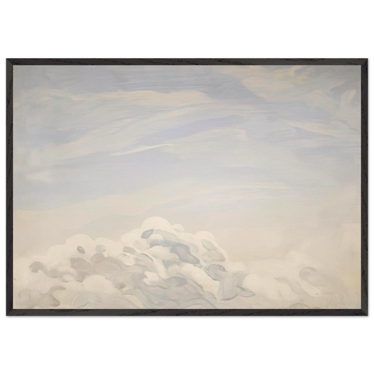 Study for Clouds I - 1979 - Neil Welliver 70x100 cm / 28x40 inches Framed Art Print – Black Wooden Frame