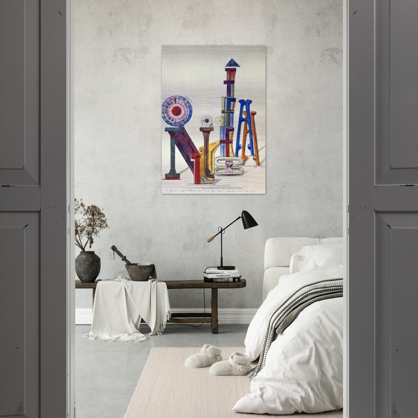 La Grande Roue Orthochromatique… - Max Ernst Brushed Aluminum Print - 70x100 cm / 28x40 inches | Max Ernst Aluminum Print | Max Ernst Prints