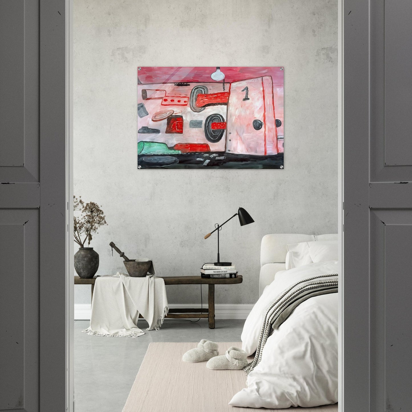 INSIDE OUTSIDE 1977 - Philip Guston Acrylic Print - 70x100 cm / 28x40″ inches