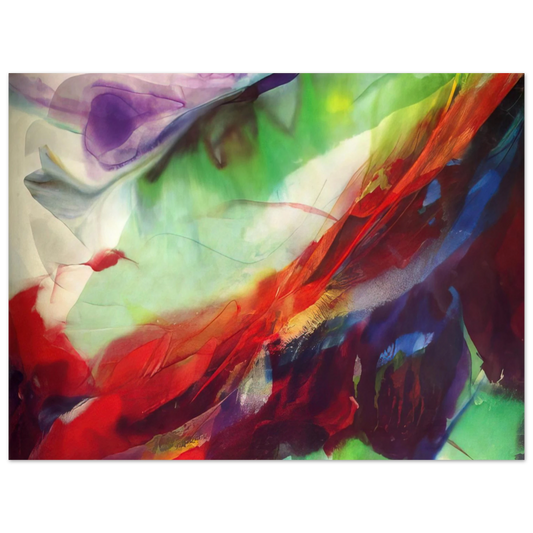Paul Jenkins - Phenomena Sun over the Hour Glass - 1966  75x100 cm / 30x40inches Fine Art Poster
