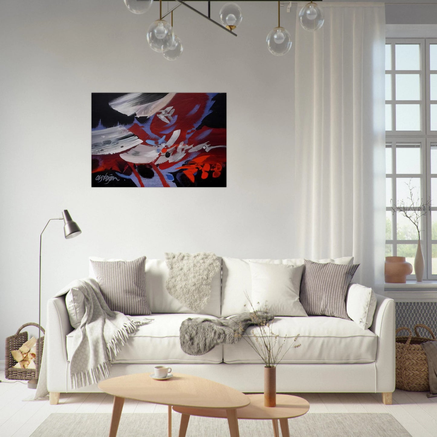 VIENTOS 1989 - Alejandro Obregon Brushed Aluminum Print - 70x100 cm / 28x40 inches | Alejandro Obregon Aluminum Print | Alejandro Obregon Prints