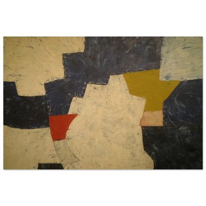 Composition - 1952 - Serge Poliakoff Art Prints - 100x150 cm / 40x60″ inches | Serge Poliakoff Poster | Serge Poliakoff Prints