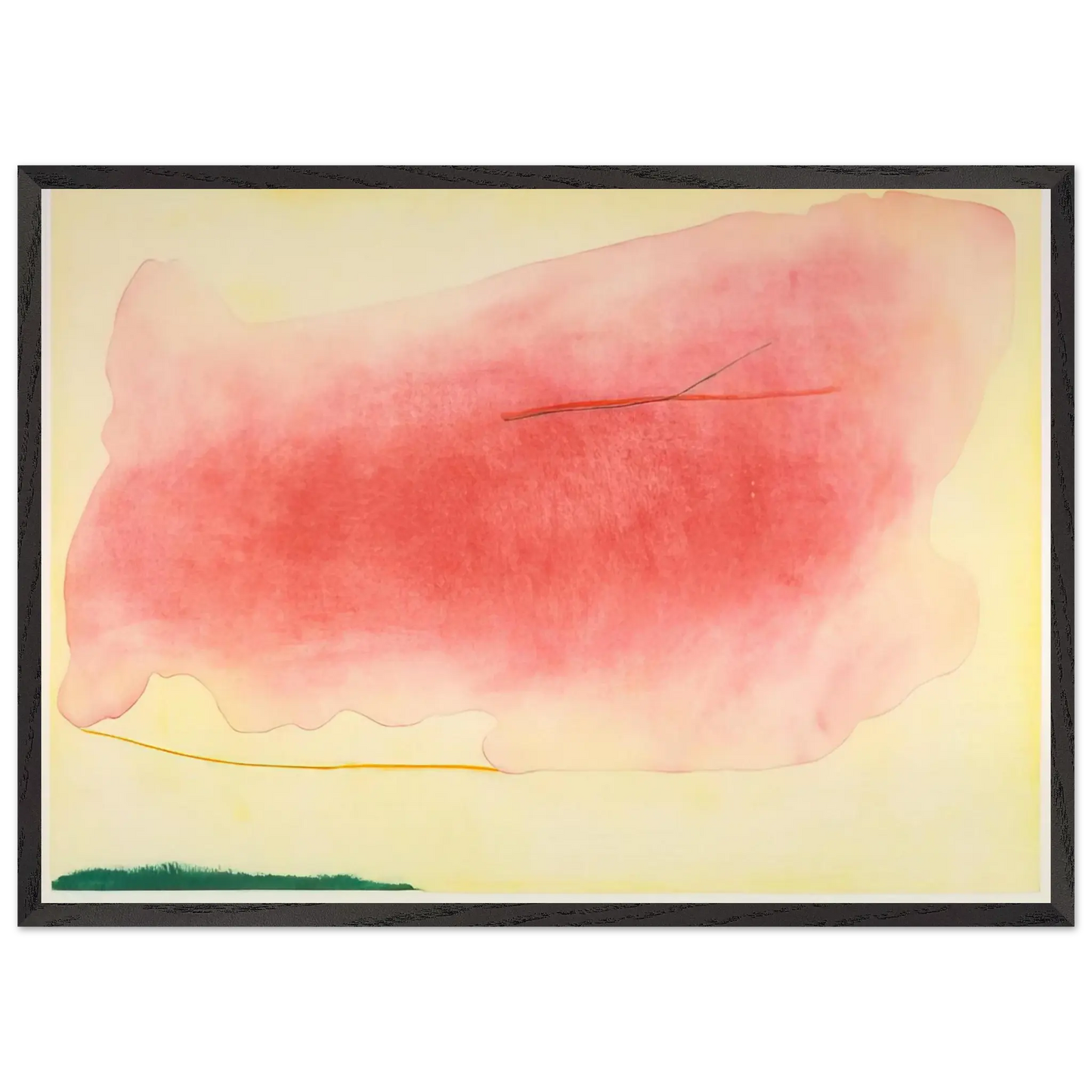 Helen Frankenthaler - Nepenthe - 1972 Wall art - 30x40 cm / 12x16 Inches - Premium Wooden Framed Poster With Fine Art Paper - White frame