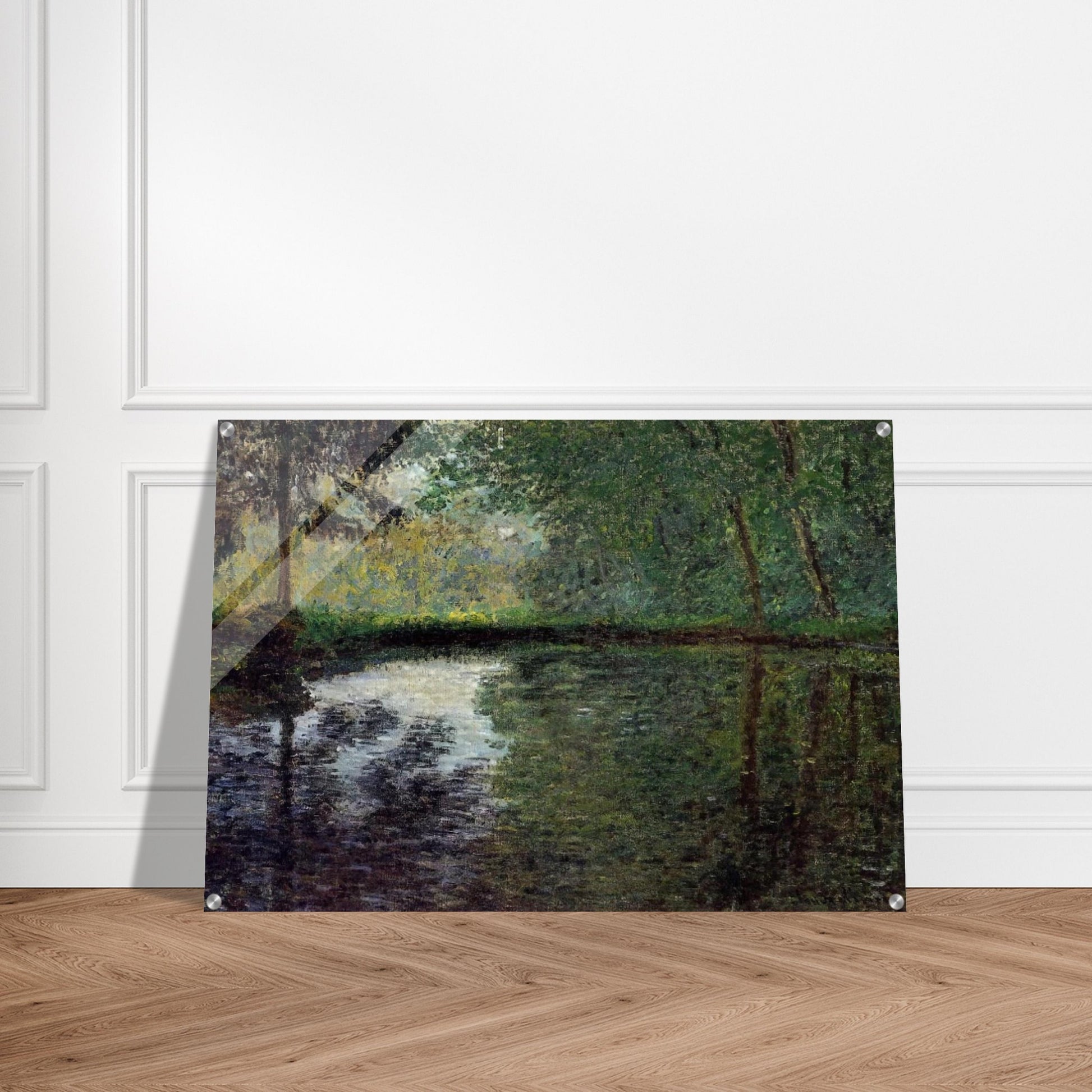 The Pond at Montgeron 2 - claude monet Acrylic Print - 70x100 cm / 28x40″ inches