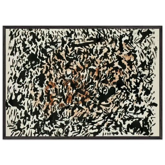 UNTITLED 1979 N1 - Henri Michaux 70x100 cm / 28x40 inches Framed Art Print – Black Wooden Frame