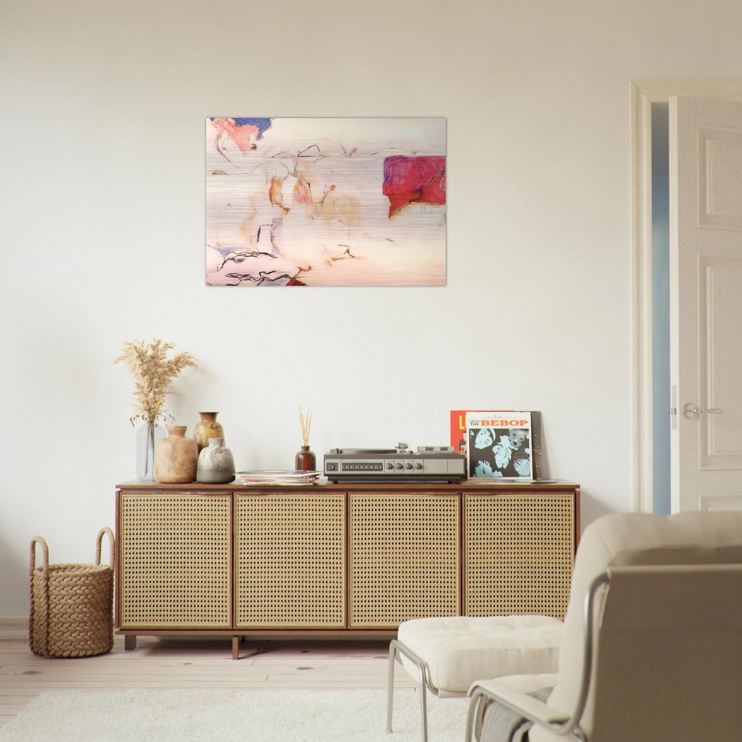 Untitled - Lyrical Abstraction - Menez Brushed Aluminum Print - 70x100 cm / 28x40 inches | Menez Aluminum Print | Menez Prints