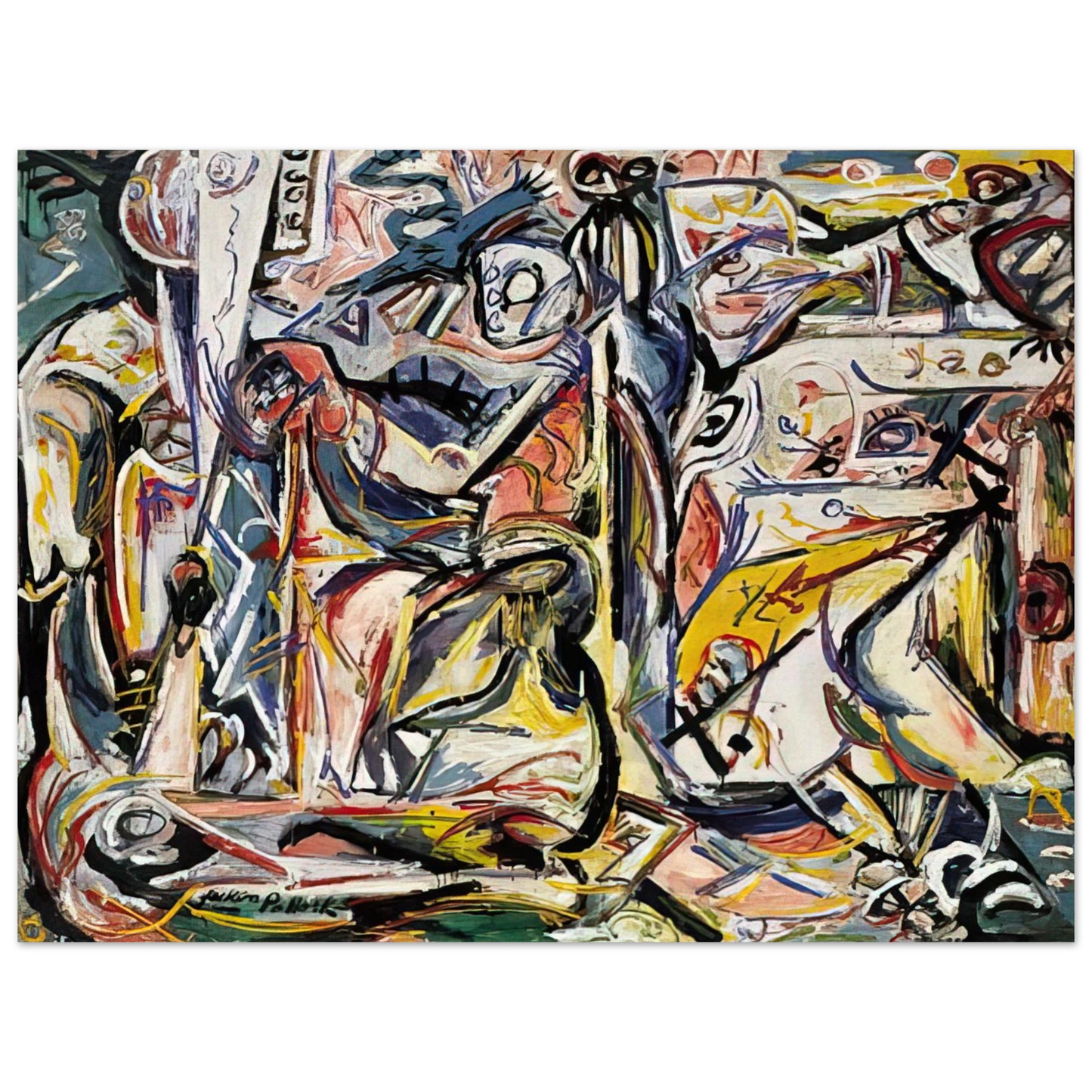Jackson Pollock - CIRCUMCISION JANUARY 1946 1  75x100 cm / 30x40inches Fine Art Poster