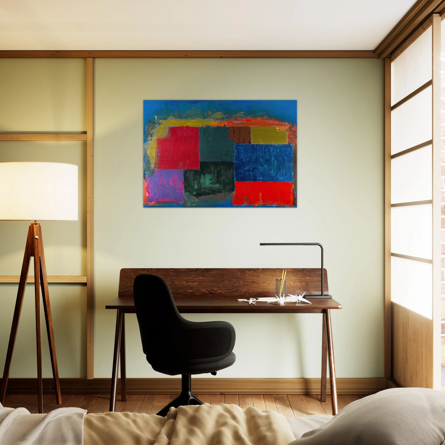 North Sound - 1979 - John Hoyland Brushed Aluminum Print - 70x100 cm / 28x40 inches | John Hoyland Aluminum Print | John Hoyland Prints