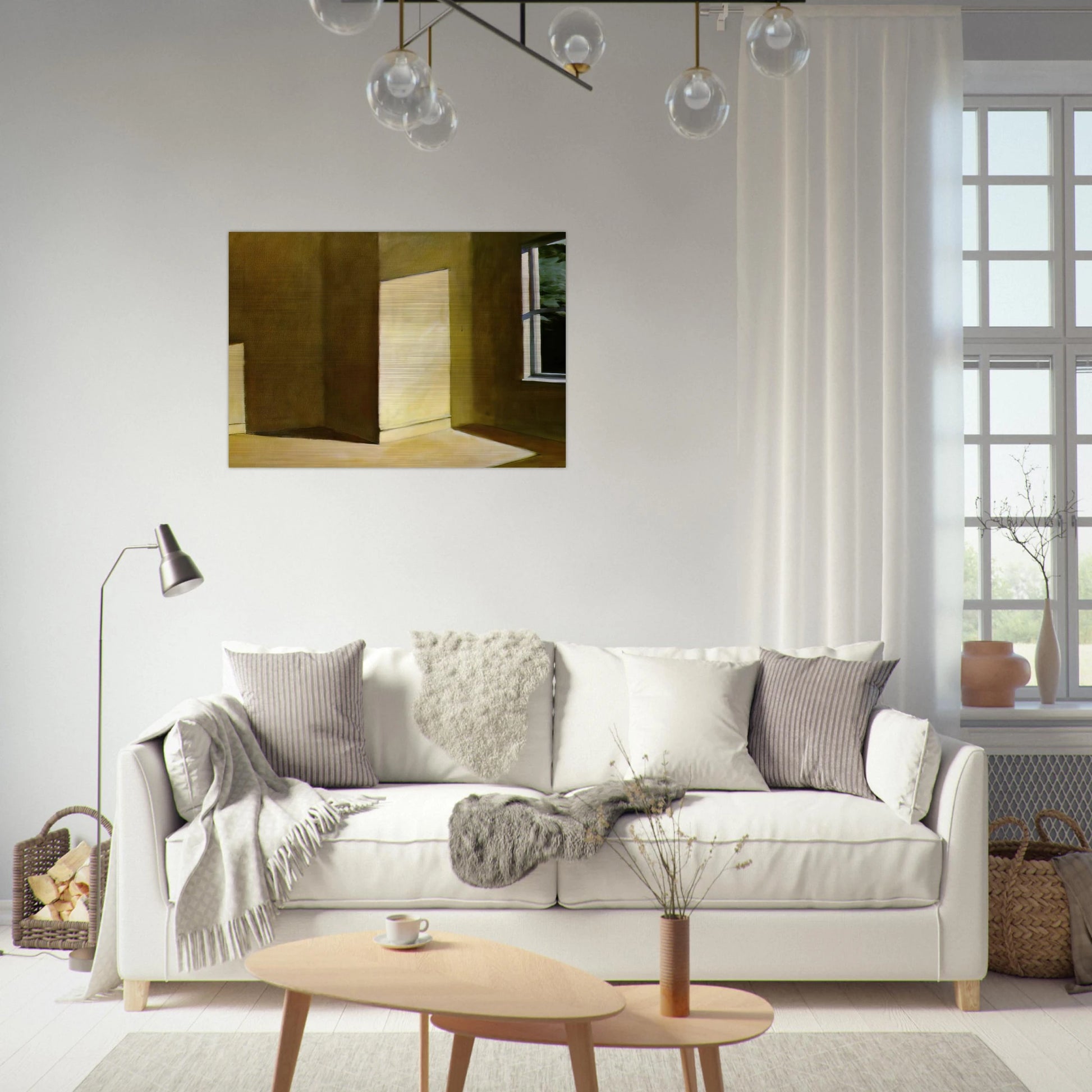 Sun in an Empty Room - Edward Hopper Brushed Aluminum Print - 70x100 cm / 28x40 inches | Edward Hopper Aluminum Print | Edward Hopper Prints