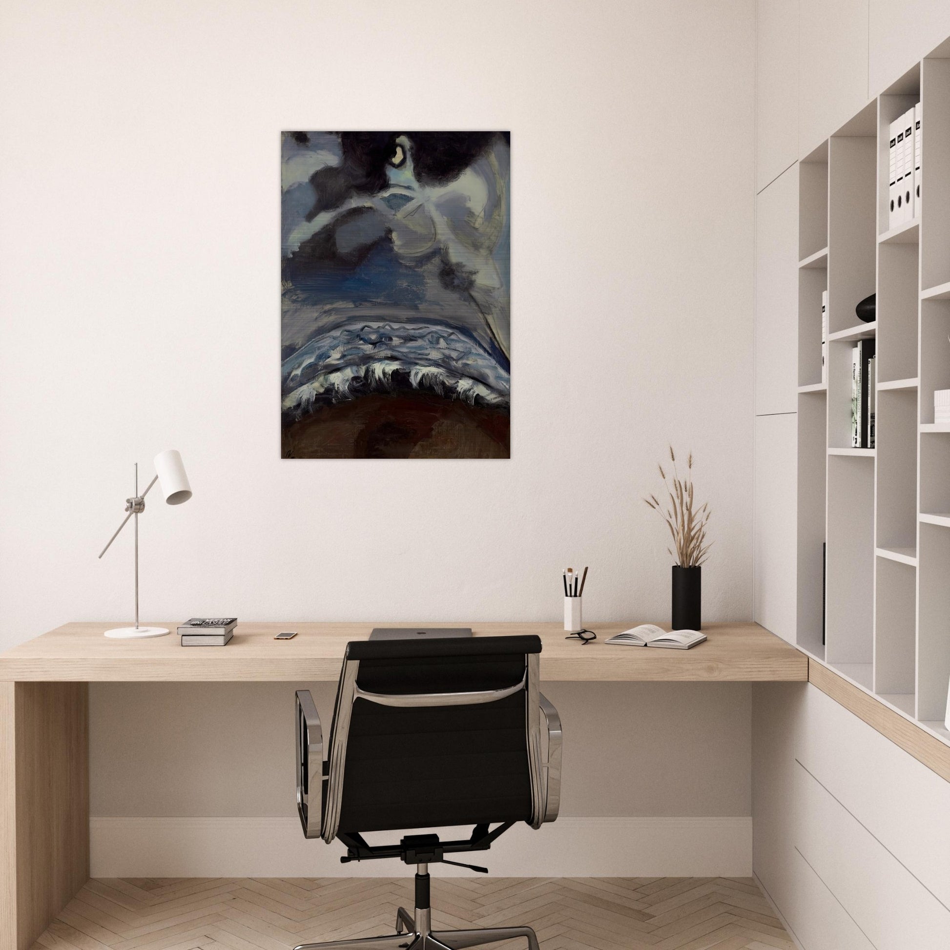The Sea - Alice Neel Brushed Aluminum Print - 70x100 cm / 28x40 inches | Alice Neel Aluminum Print | Alice Neel Prints