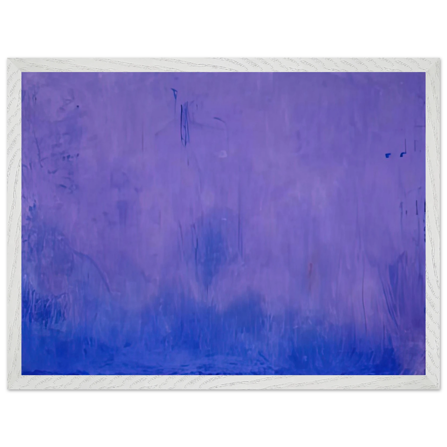 Helen Frankenthaler - Warming Trend, 2002- Wall Art - 21x29.7 cm / 8x12" - Premium Wooden Framed Poster With Fine Art Paper-canvas - White frame