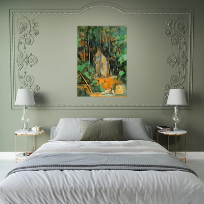 In the Park of Chateau Noir - Paul Cézanne Brushed Aluminum Print - 70x100 cm / 28x40 inches | Paul Cézanne Aluminum Print | Paul Cézanne Prints