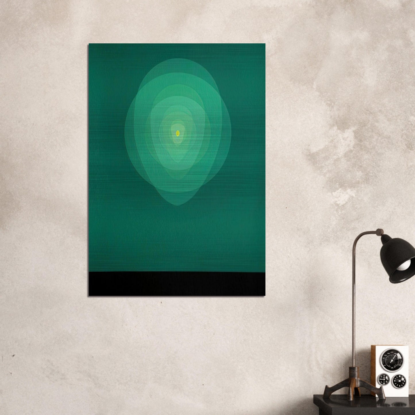 Green Mandala - 1969 - Clarence Holbrook Carter Brushed Aluminum Print - 70x100 cm / 28x40 inches | Clarence Holbrook Carter Aluminum Print | Clarence Holbrook Carter Prints