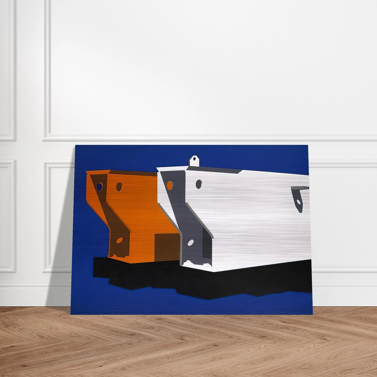 Mr. and Mrs. Moby Dick - Pop Art - Allan D Arcangelo Brushed Aluminum Print - 70x100 cm / 28x40 inches | Allan D Arcangelo Aluminum Print | Allan D Arcangelo Prints